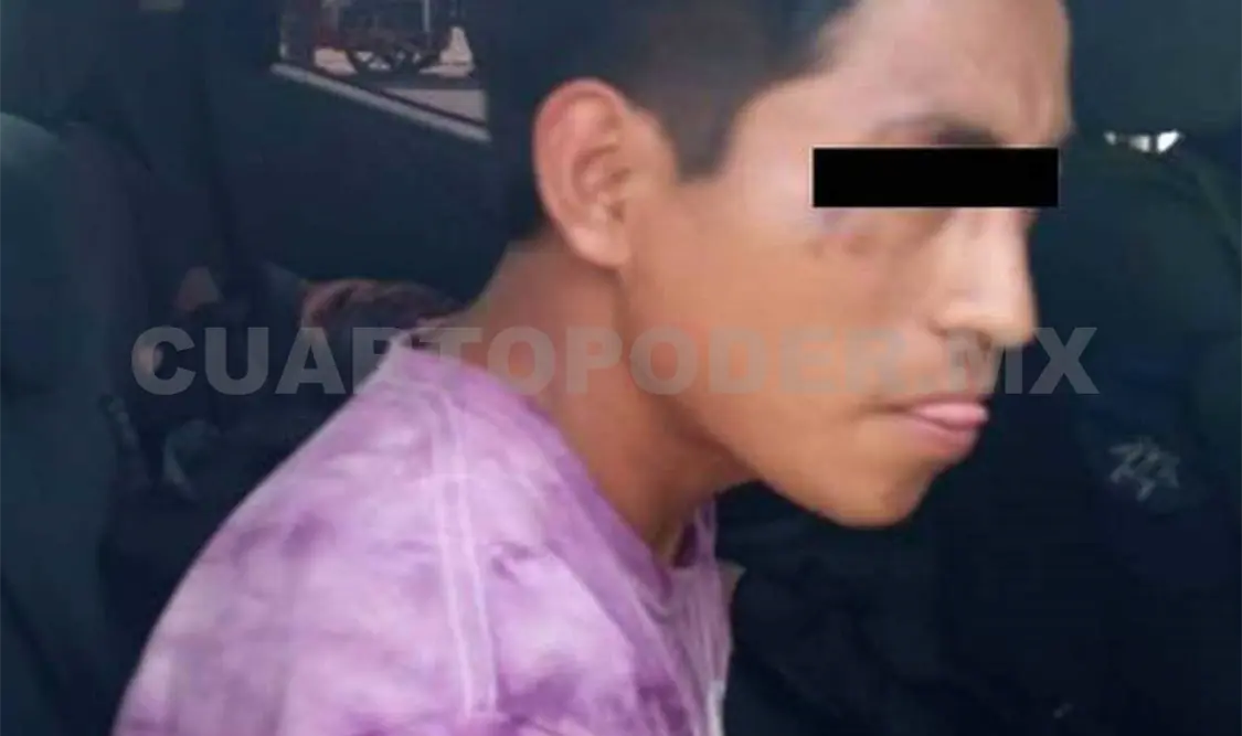 Rolando “N”, de origen centroamericano, es detenido por consumir el enervante en la calle. Cortesía