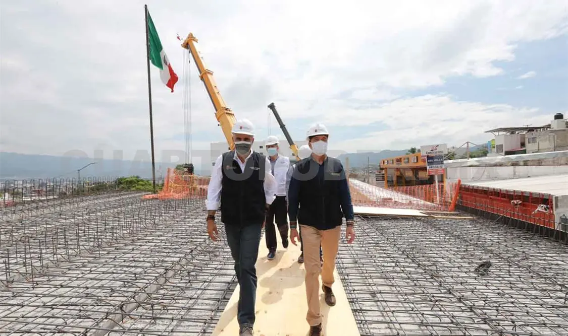 Constata REC avance del 75 % en paso a desnivel