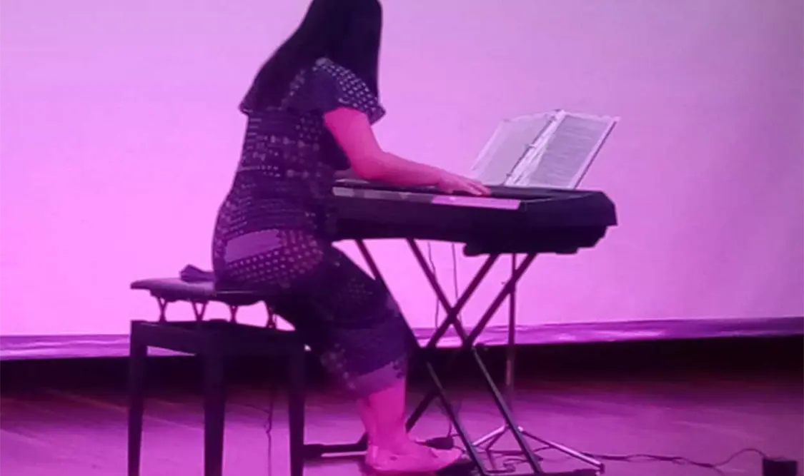 La pianista Areli de Jesús Pérez. Cortesía