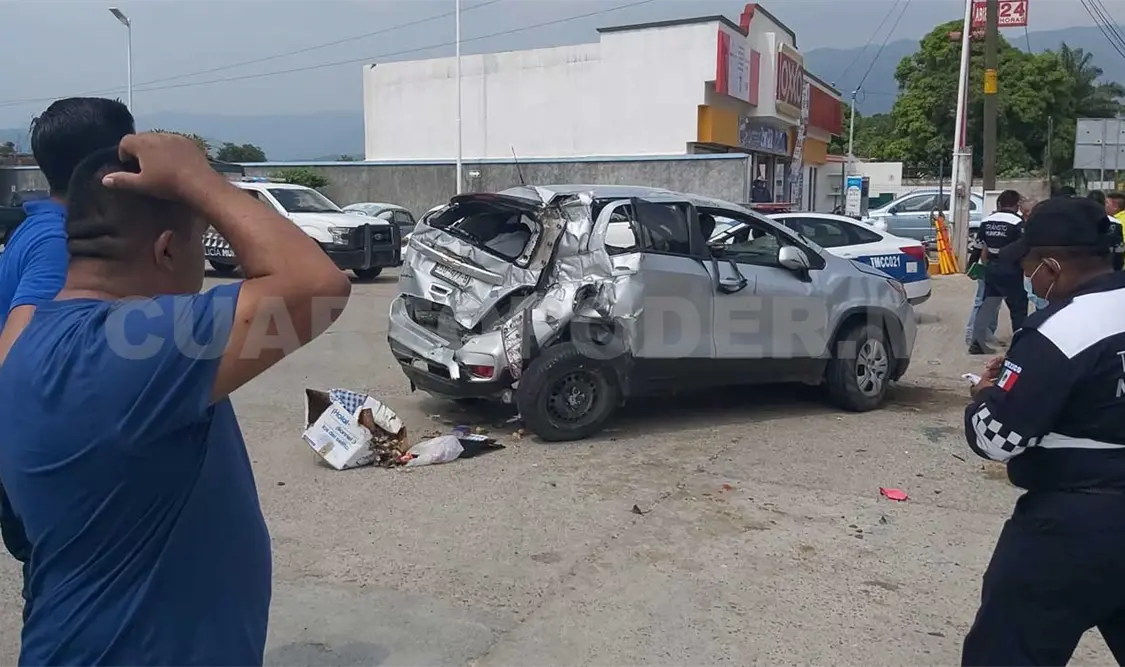 El incidente vial se suscitó sobre la vía Tuxtla-Chiapa de Corzo, a la altura del Parachico. Ulises López / CP