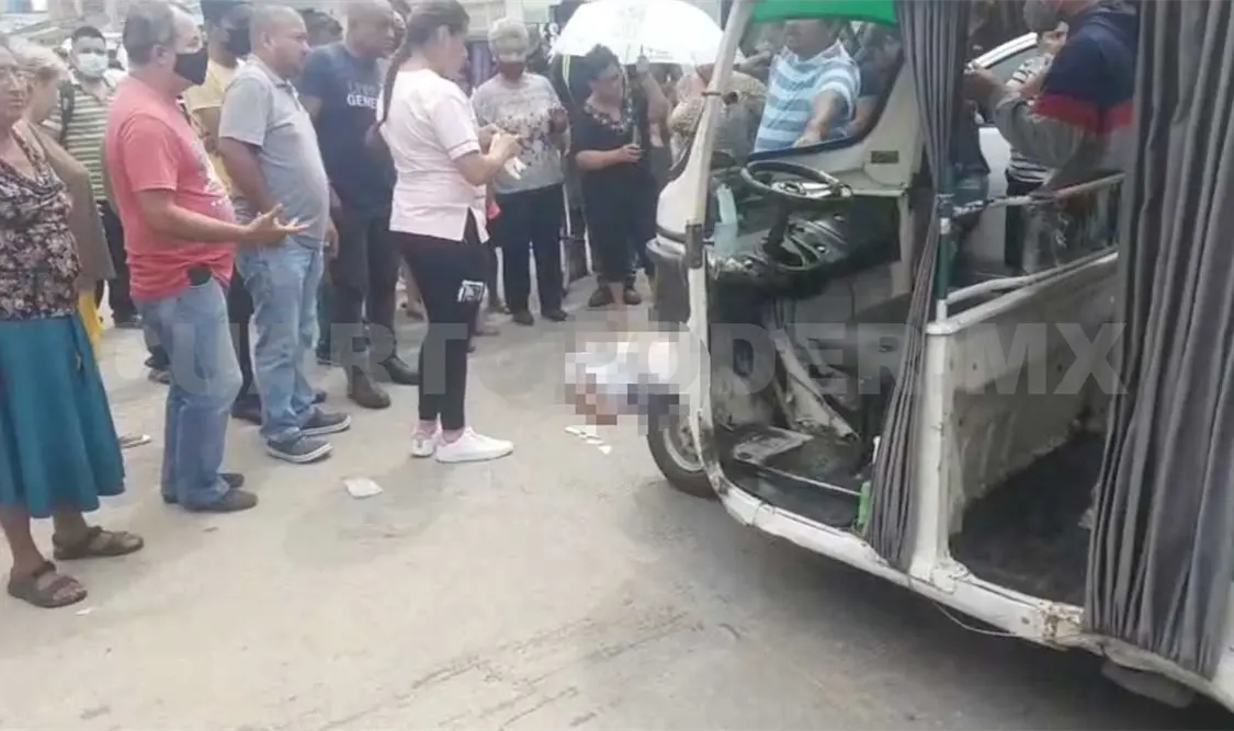 Muere sexagenario tras ser arrollado por mototaxi
