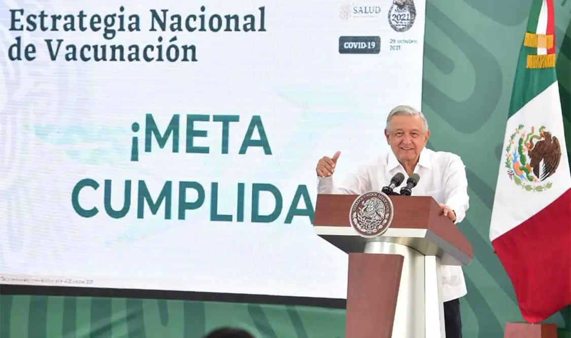 Se cumplió con vacunación para todos los mexicanos