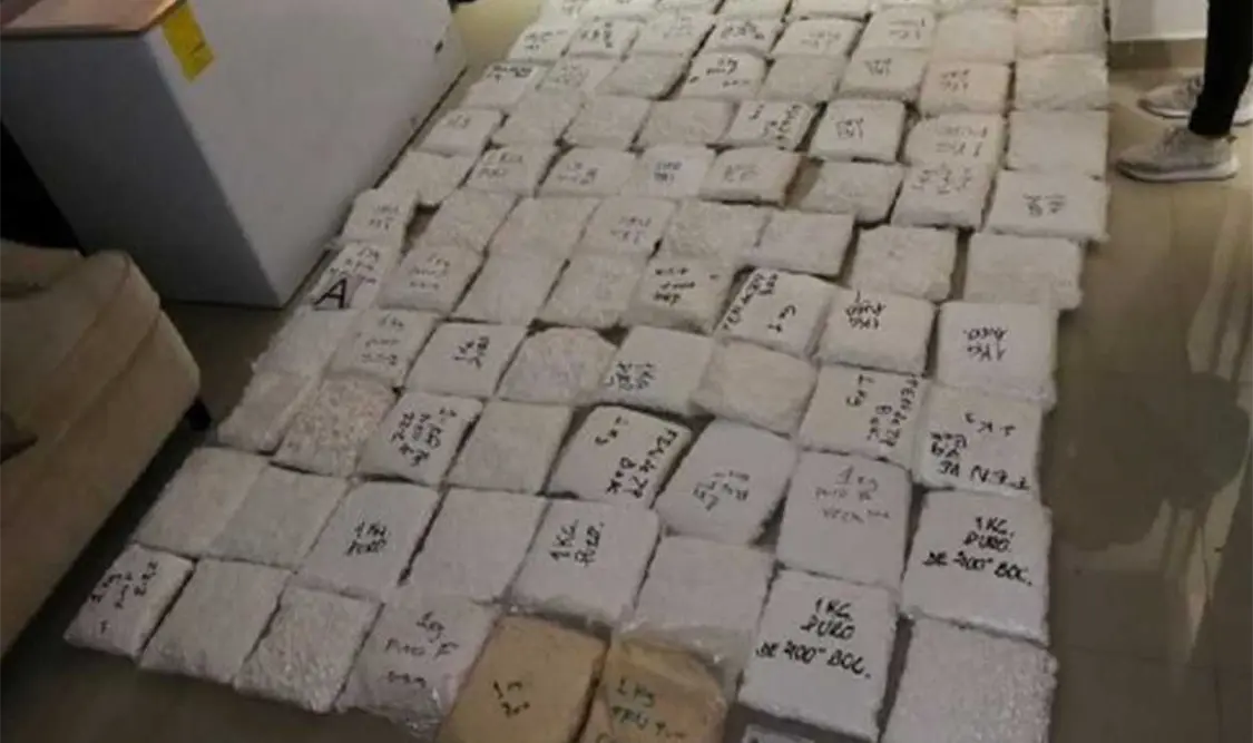 Este decomiso de fentanilo puro tendría un precio estimado en el mercado de 970 millones 432 mil pesos. Cortesía