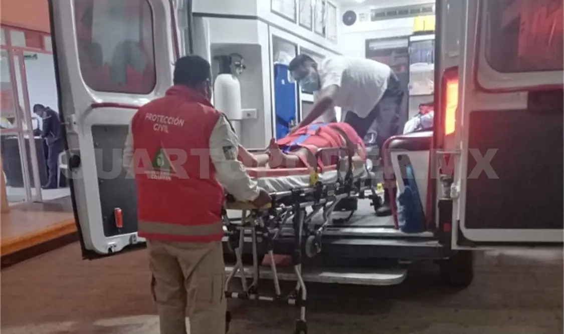 Al tomar conocimiento las autoridades, se ordenó que los afectados fueran llevados al hospital. Cortesía