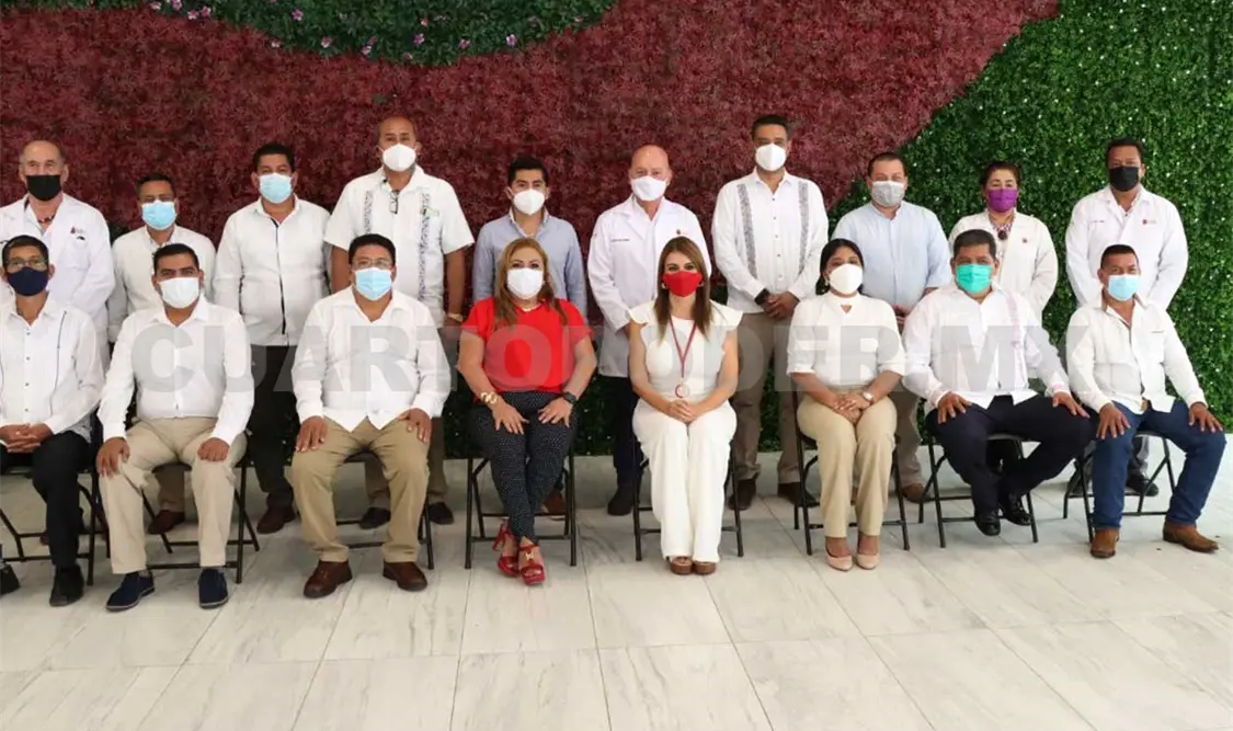 Los integrantes de la Red Regional X Soconusco de Municipios por la Salud, conformada por 16 municipios. CP