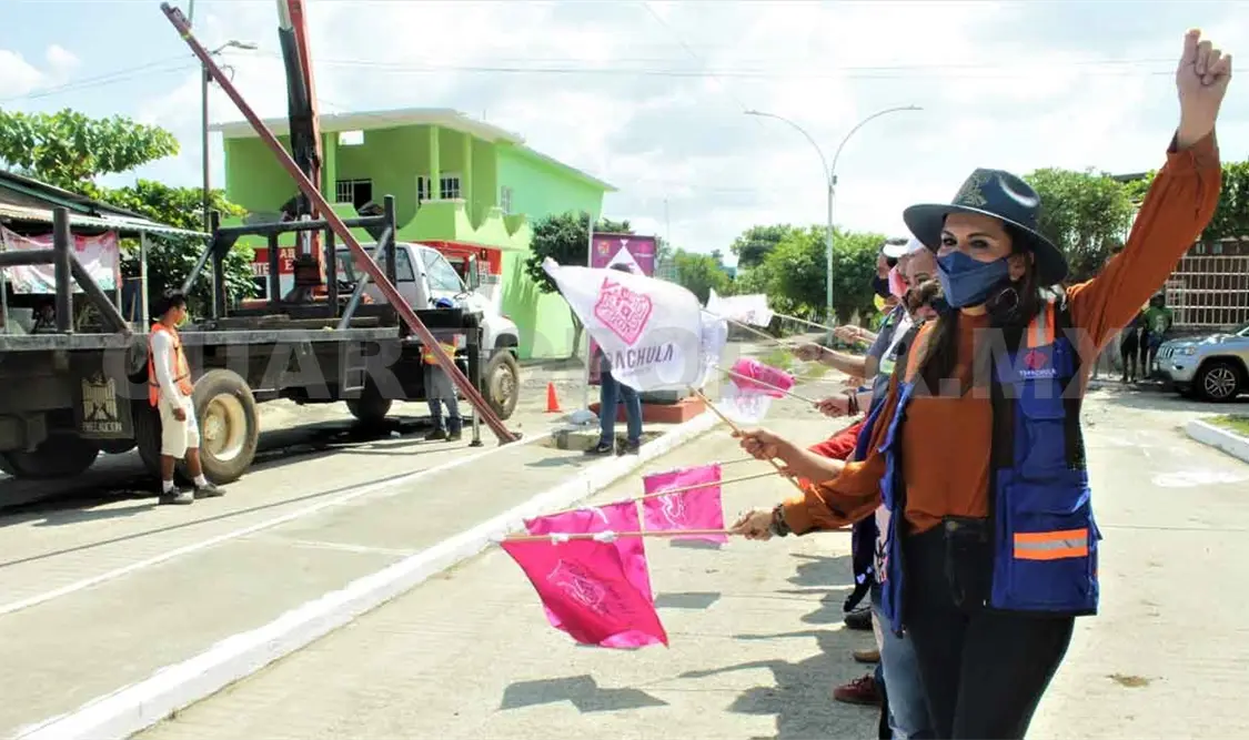 Inician obra de alumbrado en fraccionamiento San Jorge