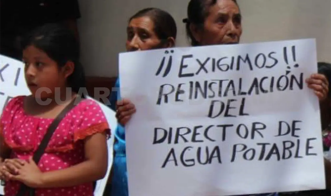 Denunciaron que el presidente municipal impuso su propio personal, ignorando por completo los usos y costumbres. Cortesía
