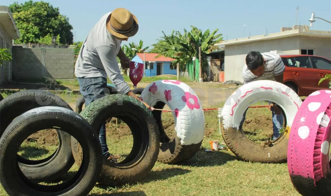 Se realizaron trabajos de poda de árboles, aplicación de pintura, delimitación de espacios, entre otras mejoras. CP