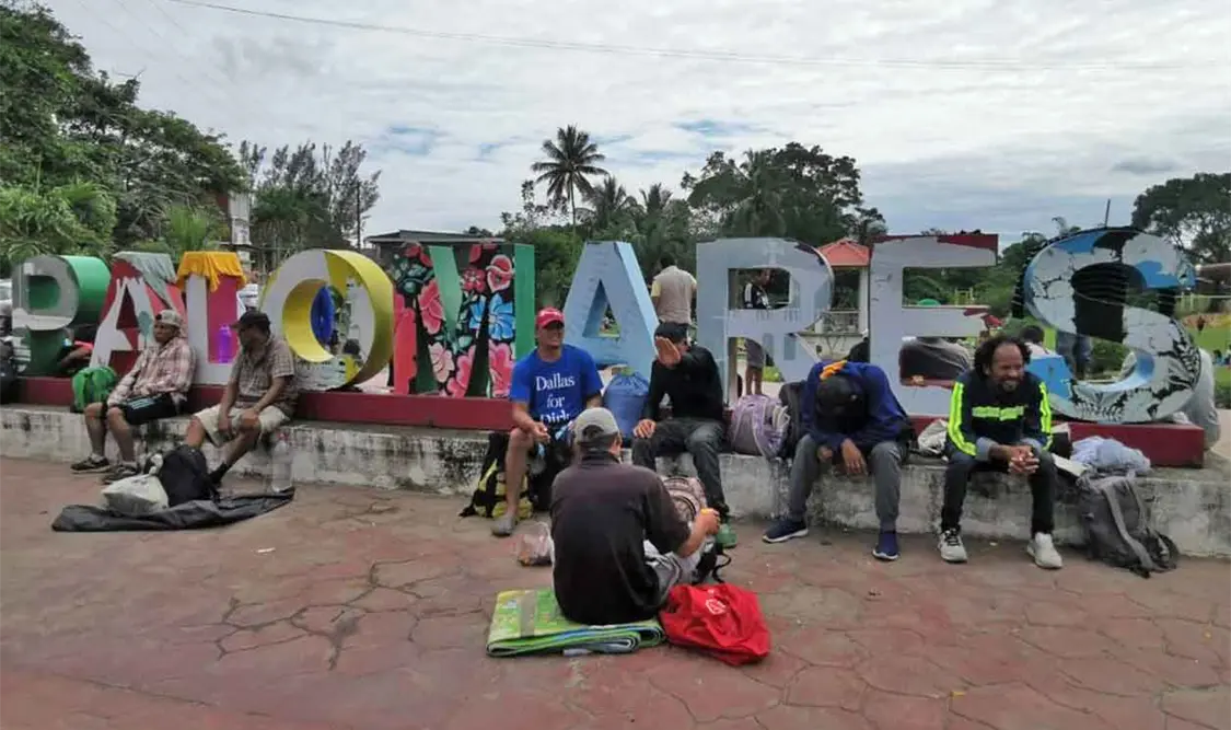 Avanza la caravana migrante hacia Veracruz