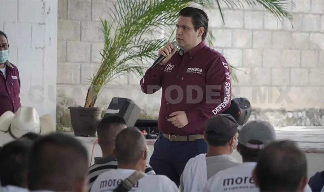 Se reúne Molina con militancia de Simojovel