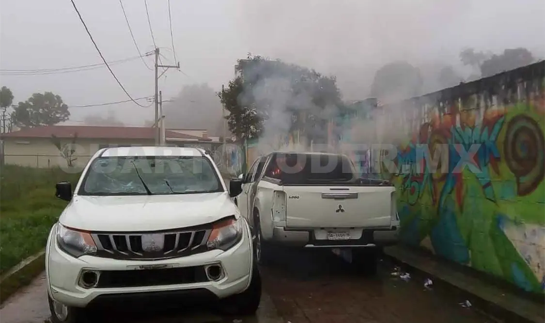 Incendian dos unidades del IEPC en Oxchuc