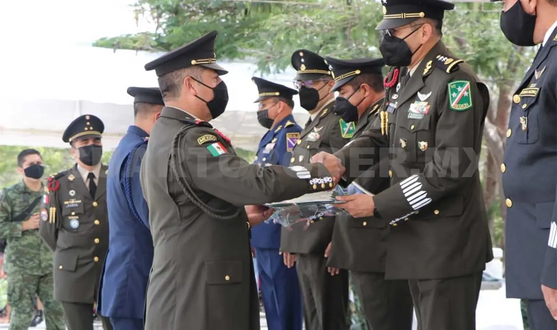 La ceremonia de ascensos se llevó a cabo en el campo militar conocido como El Sabino. Cortesía