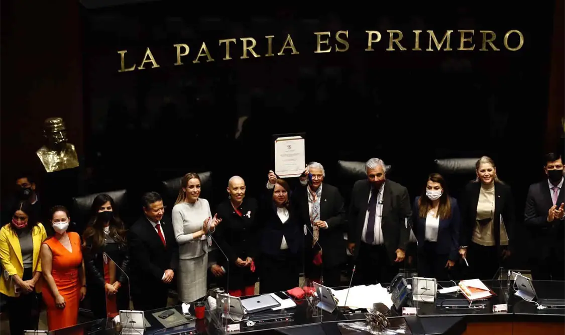Con 92 votos a favor, el Senado de la República eligió a Loretta Ortiz Ahlf como nueva ministra de la SCJN. El Universal