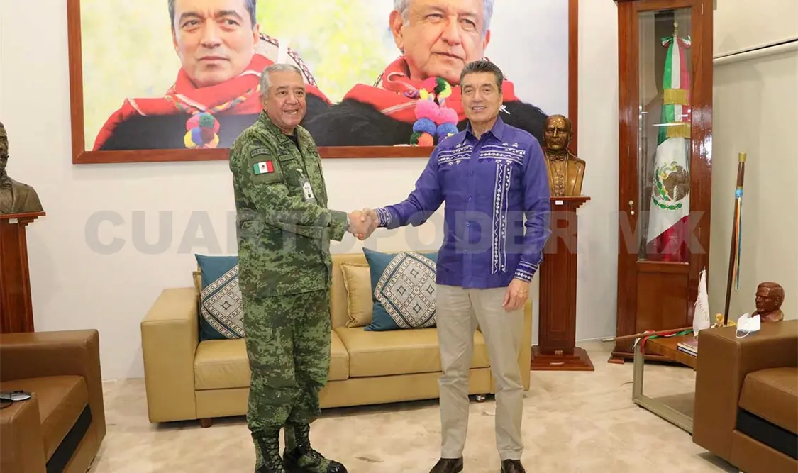 Reconoce gobernador labor del comandante de la VII Región Militar
