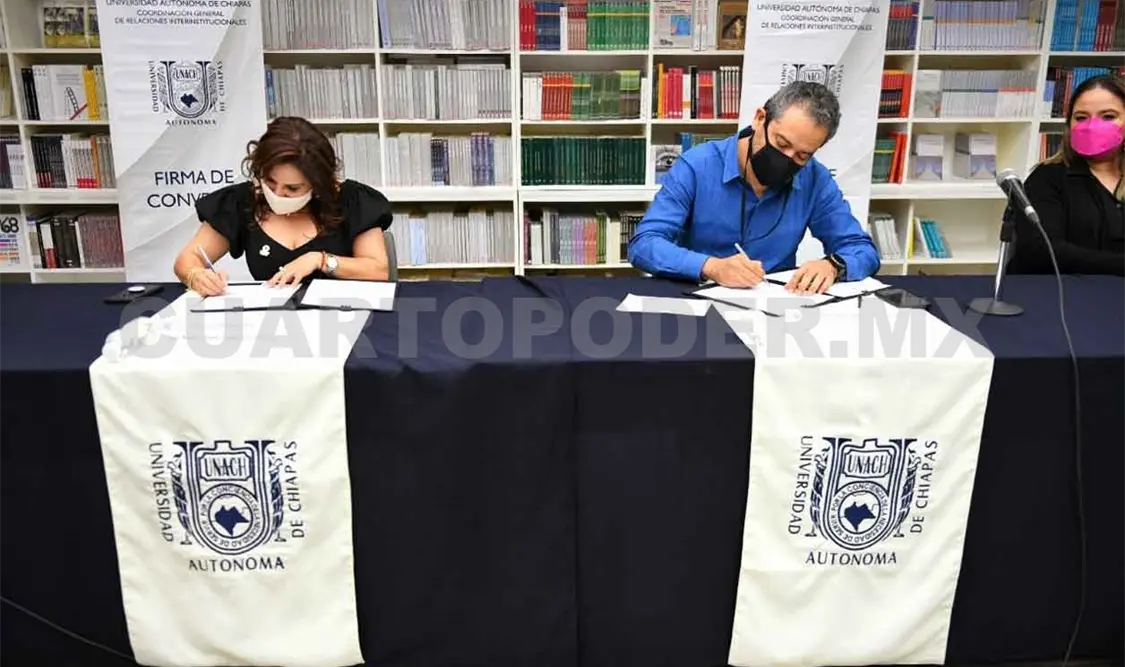 Firman Unach y Ammje convenio de colaboración