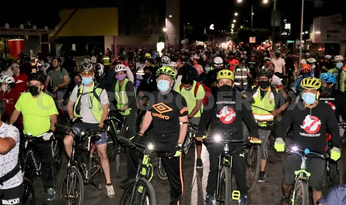 Inaugura Carlos Morales la nueva ciclovía urbana
