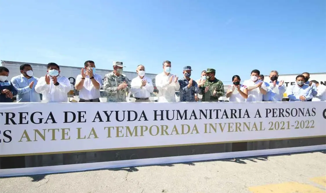 Encabeza REC Primera Entrega de Ayuda Humanitaria