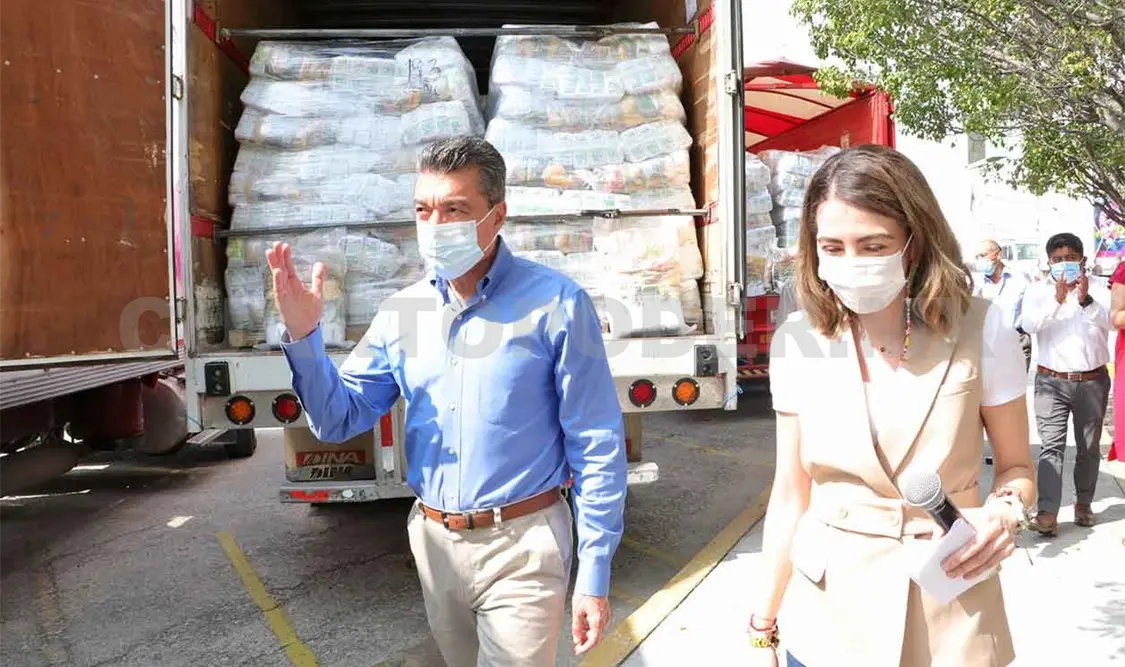 Gobernador encabeza apoyo alimentario para familias