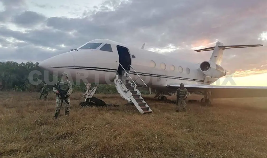 Aseguran aeronave y 240 kilogramos de cocaína
