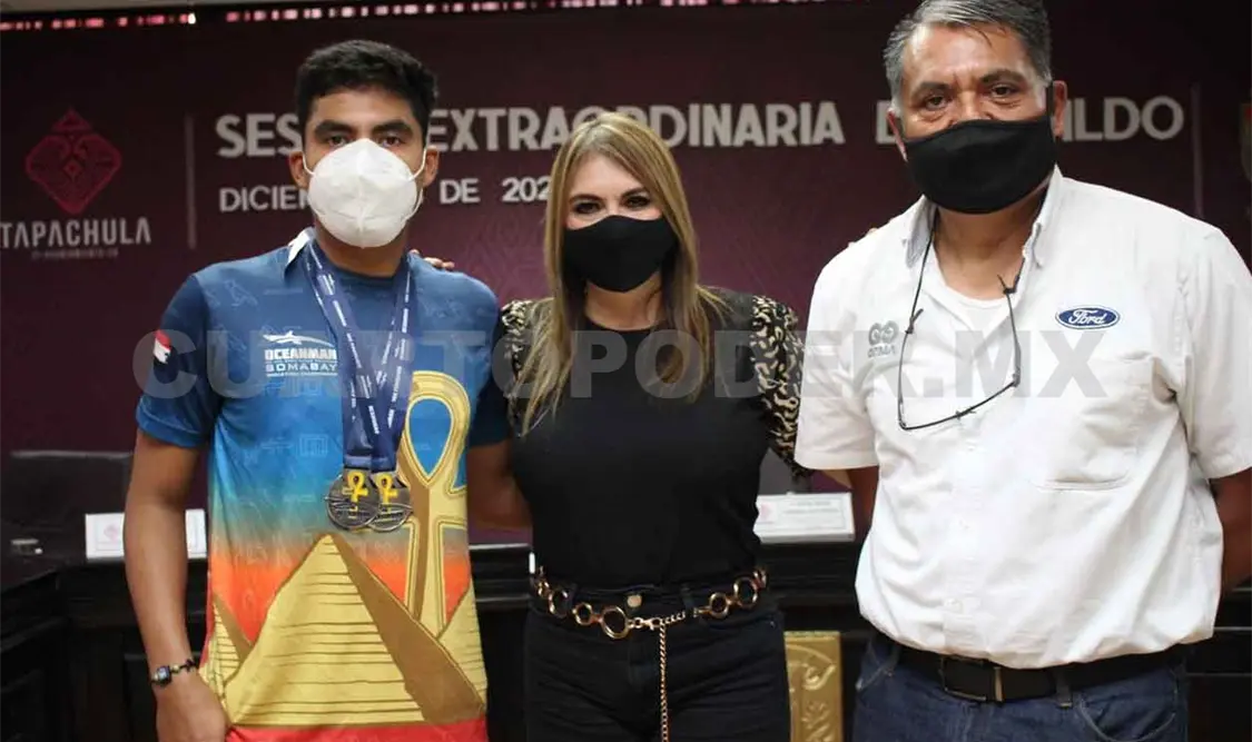 Reconoce Rosy Urbina a deportista tapachulteco