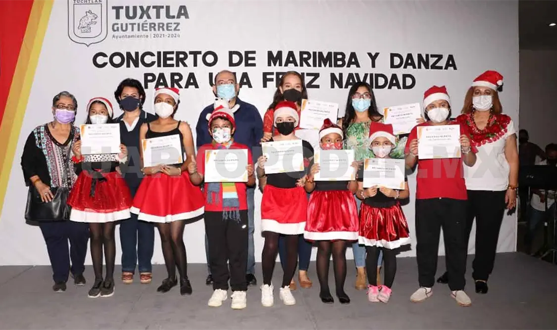 Realizan Concierto de marimba y danza