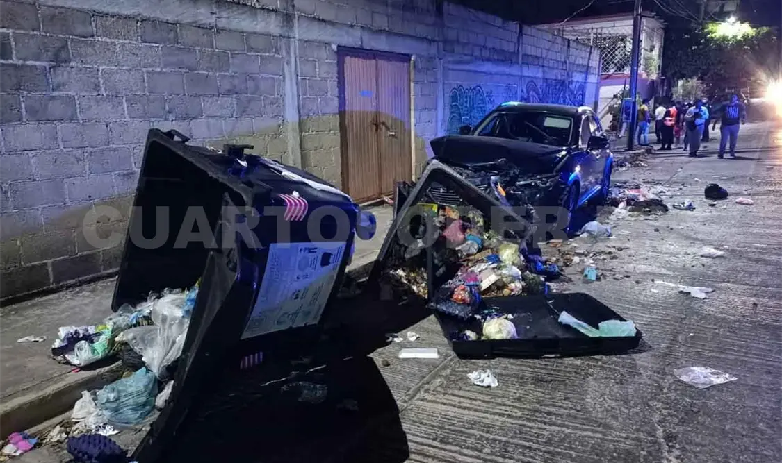 Por exceso de velocidad provoca una carambola