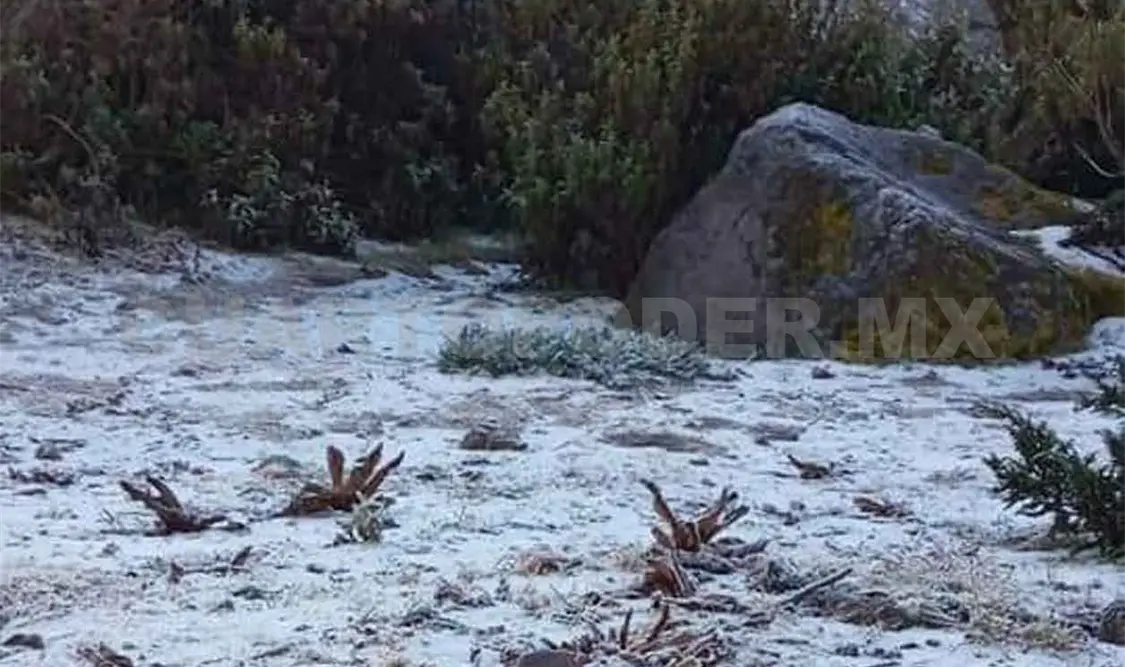 Zonas aledañas al volcán alcanzan los cero grados