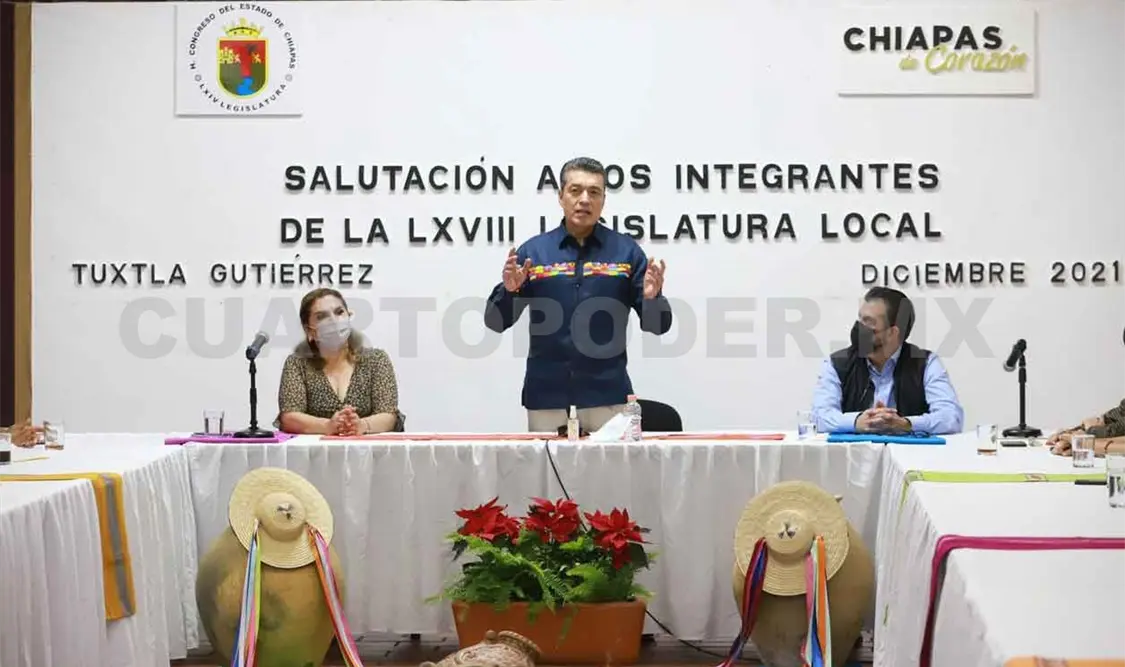 Encabeza salutación de la LXVIII Legislatura de Chiapas