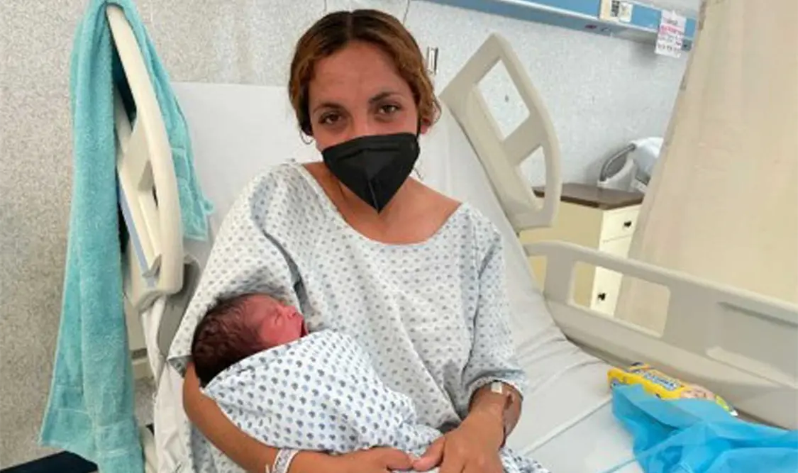 Valeria midió 48 centímetros y pesó tres kilos 70 gramos. Cortesía
