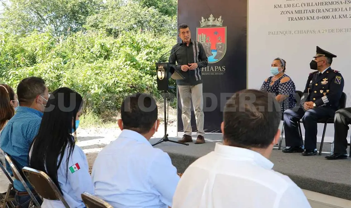 Inauguran tramo carretero hacia Zona Aérea Militar