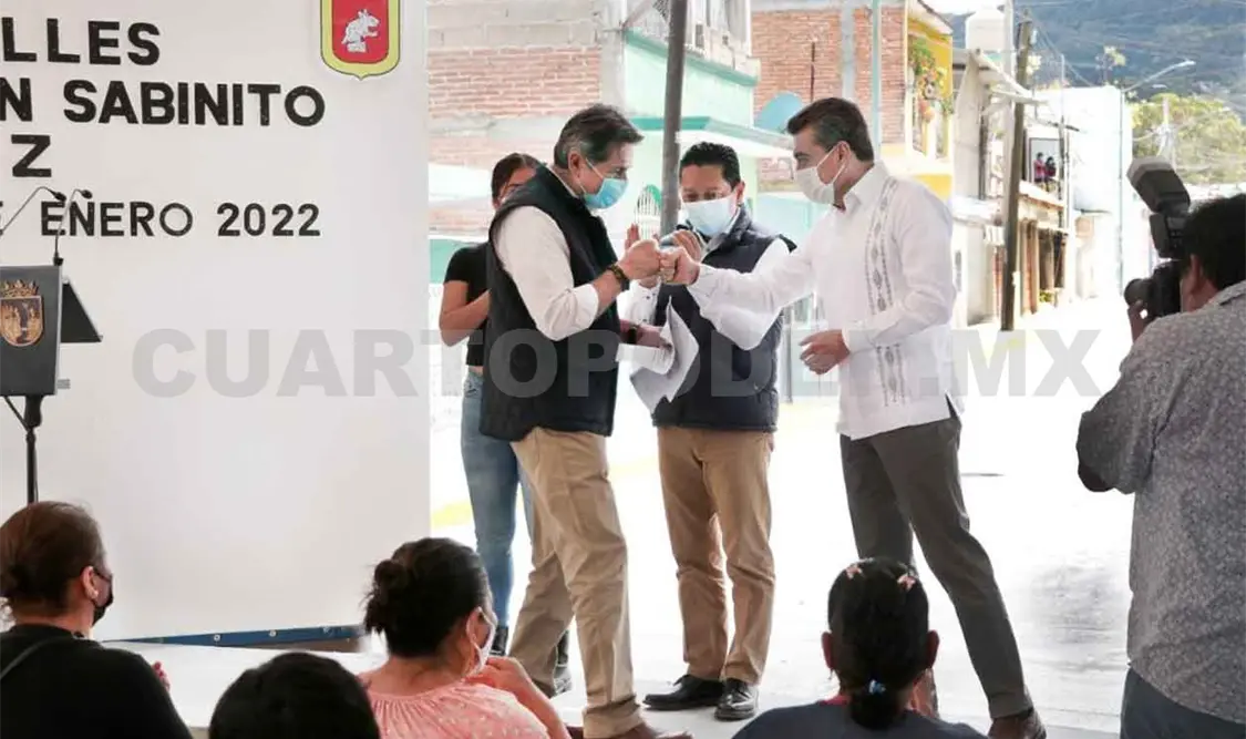 Gobernador y alcalde inauguran calles
