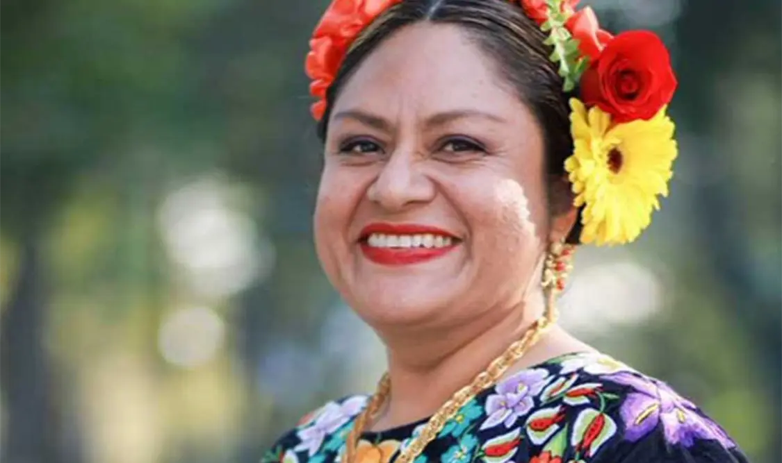 La poeta oaxaqueña Irma Pineda Santiago. Cortesía