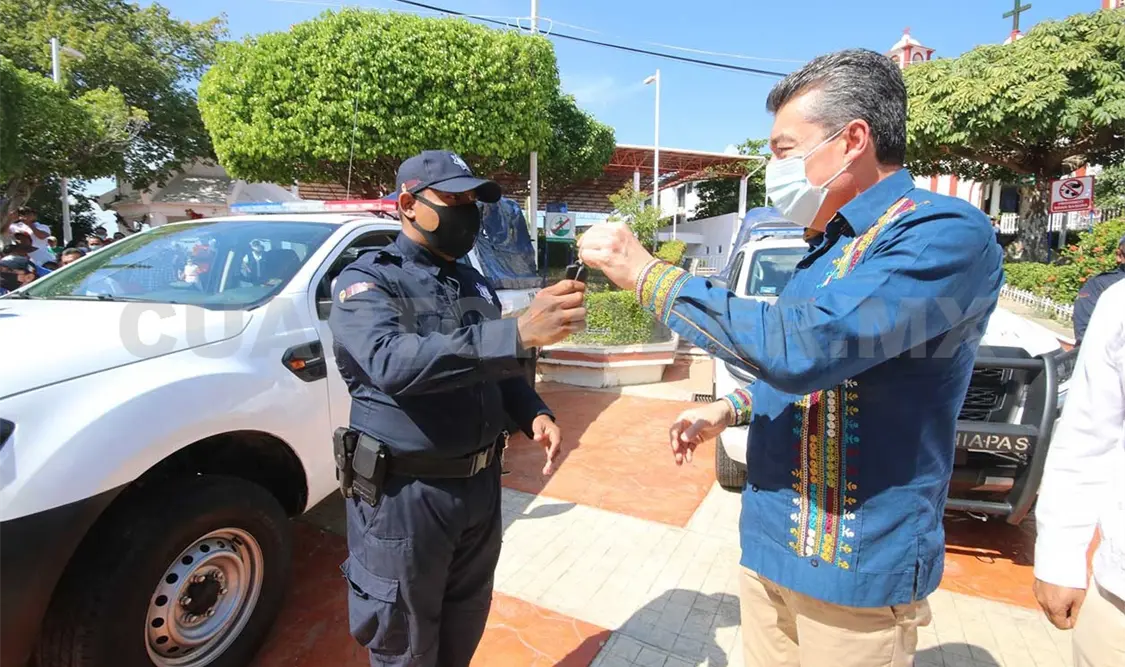 Constató el funcionamiento de la nueva red de cámaras del Centro de Monitoreo y Videovigilancia de Pijijiapan. CP