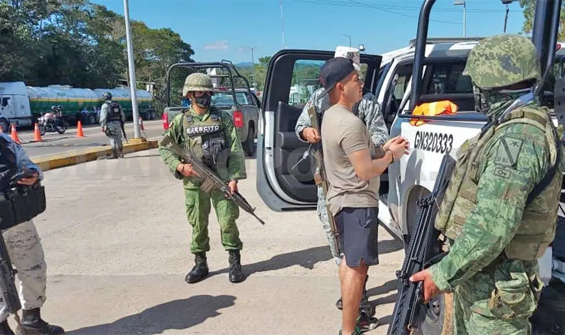 La persona fue detenida y puesta a disposición del Ministerio Público que determinará su situación legal. Cortesía