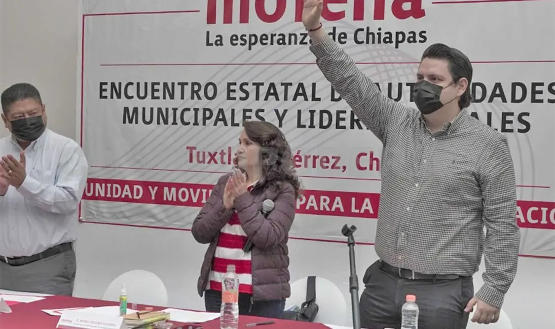 Carlos Molina acompañó a Dolores Padierna al “Encuentro Estatal de Autoridades Municipales y Líderes Locales”. CP