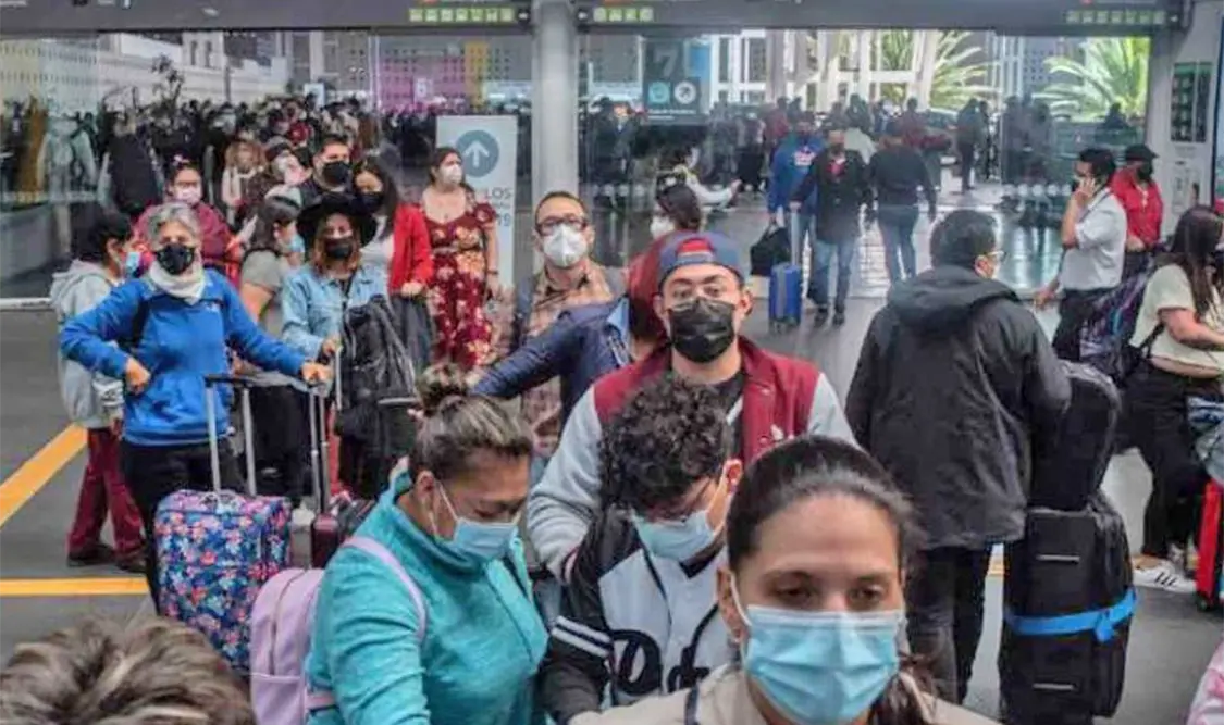 Del 5 al 9 de enero, el AICM reporta la cancelación de 287 vuelos. Cortesía
