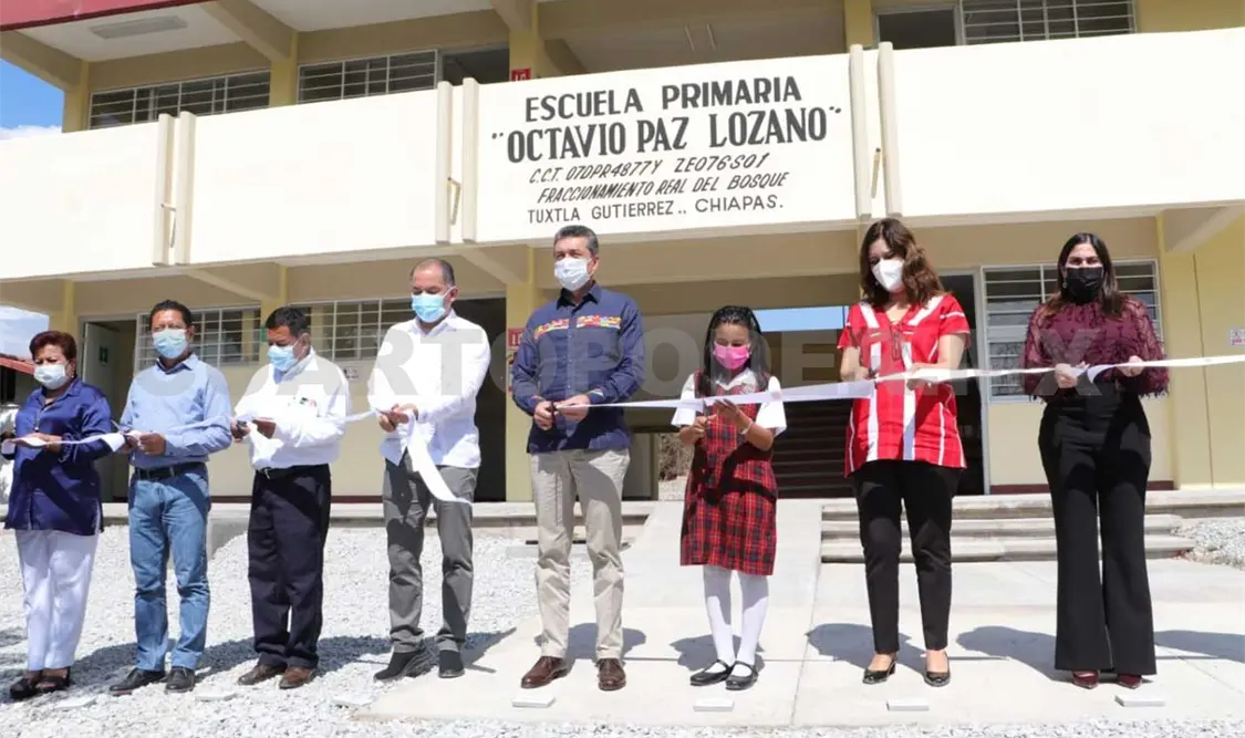 Inaugura Rutilio Escandón obras en escuela primaria