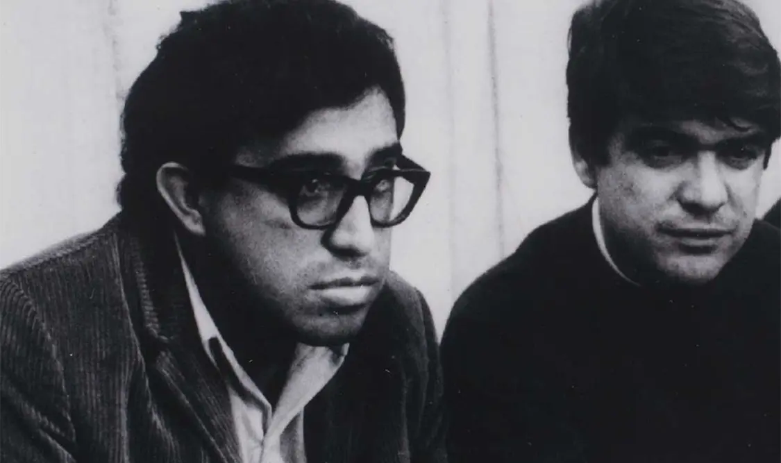 Carlos Monsiváis y Juan García Ponce, en 1968 en La Plata, Argentina. Cortesía