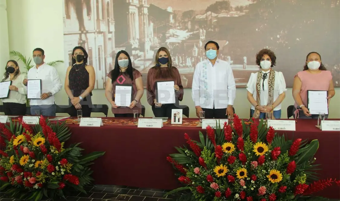 Firma Icatech convenio con municipios del Soconusco