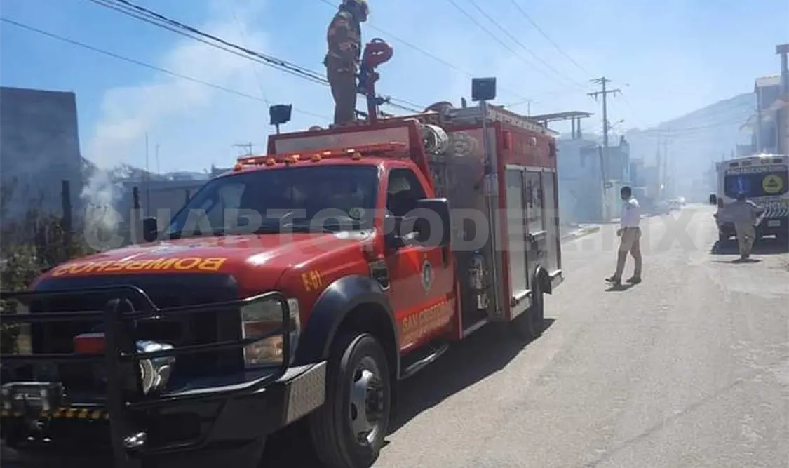 Incendio provoca movilización de unidades de auxilio