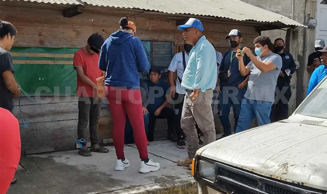 Amarran y pasean en calles a presunto ladrón