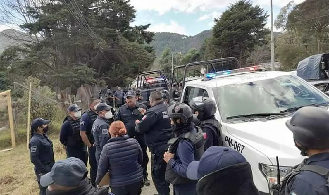 Policía interviene ante presunta invasión de predio