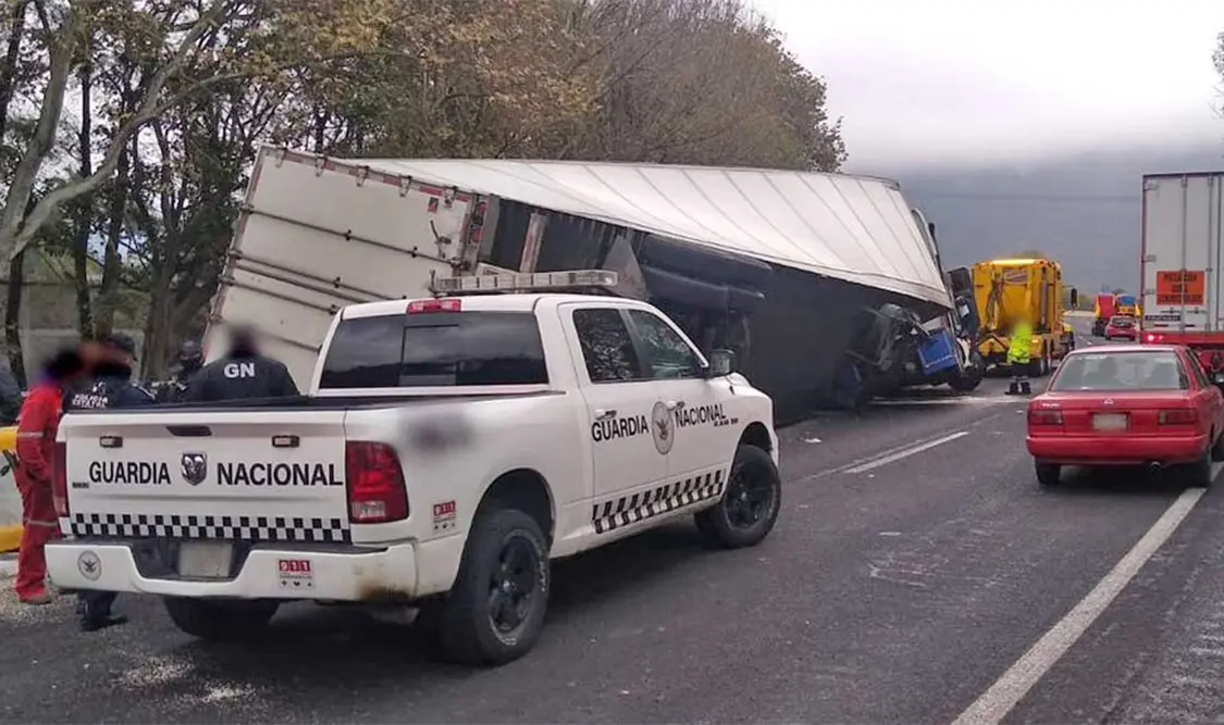 Se restringió el paso a vehículos, principalmente tráileres con cajas vacía. Cortesía