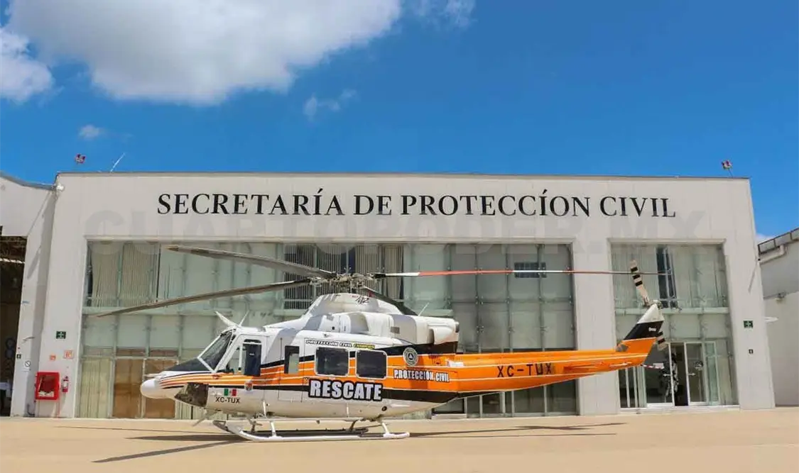 Aeronaves oficiales en tareas para salvar vidas