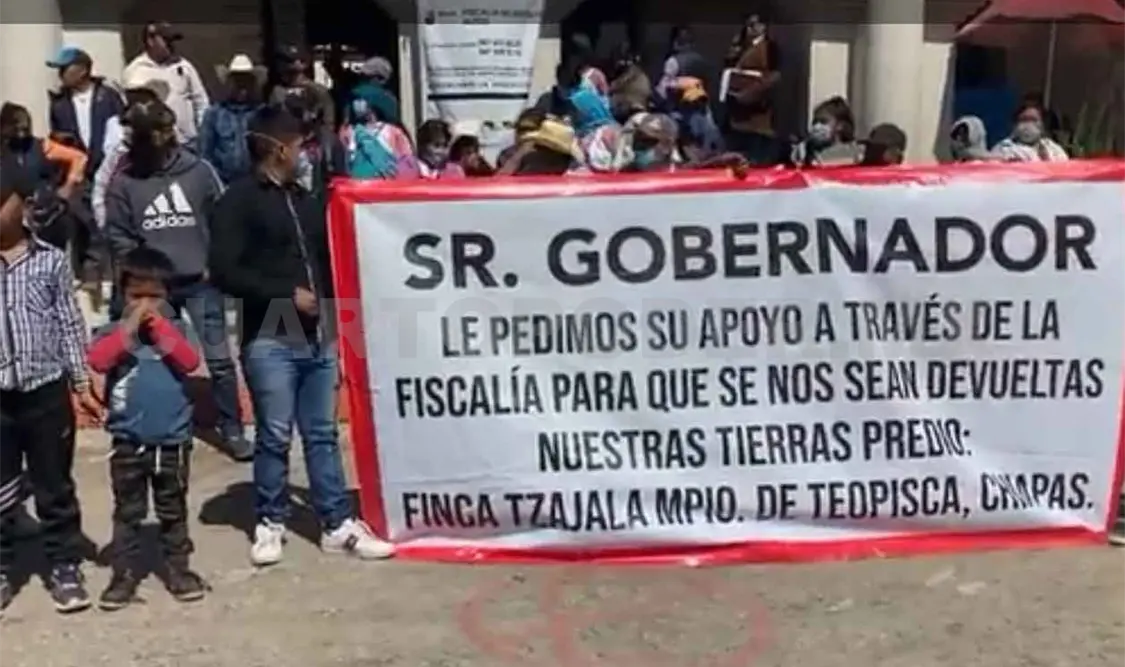 Desplazados de Tzajalá exigen el retorno de sus tierras