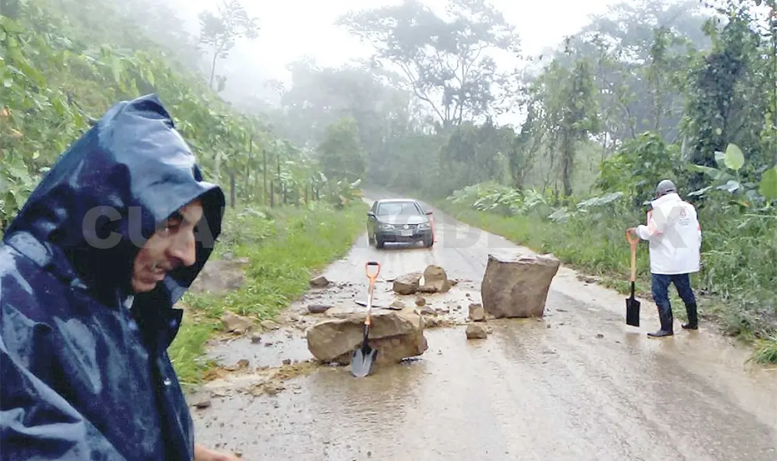 El ingreso de este nuevo frente frío a la región Norte del estado ha ocasionado lluvias intensas que han puesto en alerta a las unidades. Cortesía