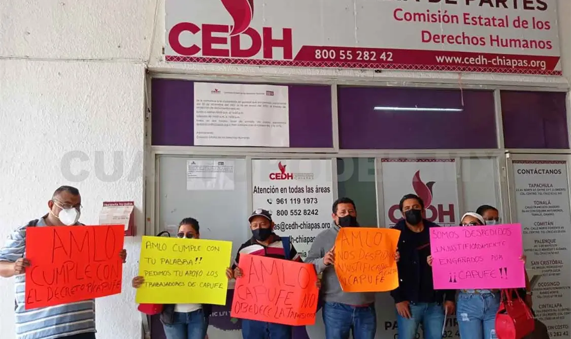 Denuncian despidos injustificados en Capufe