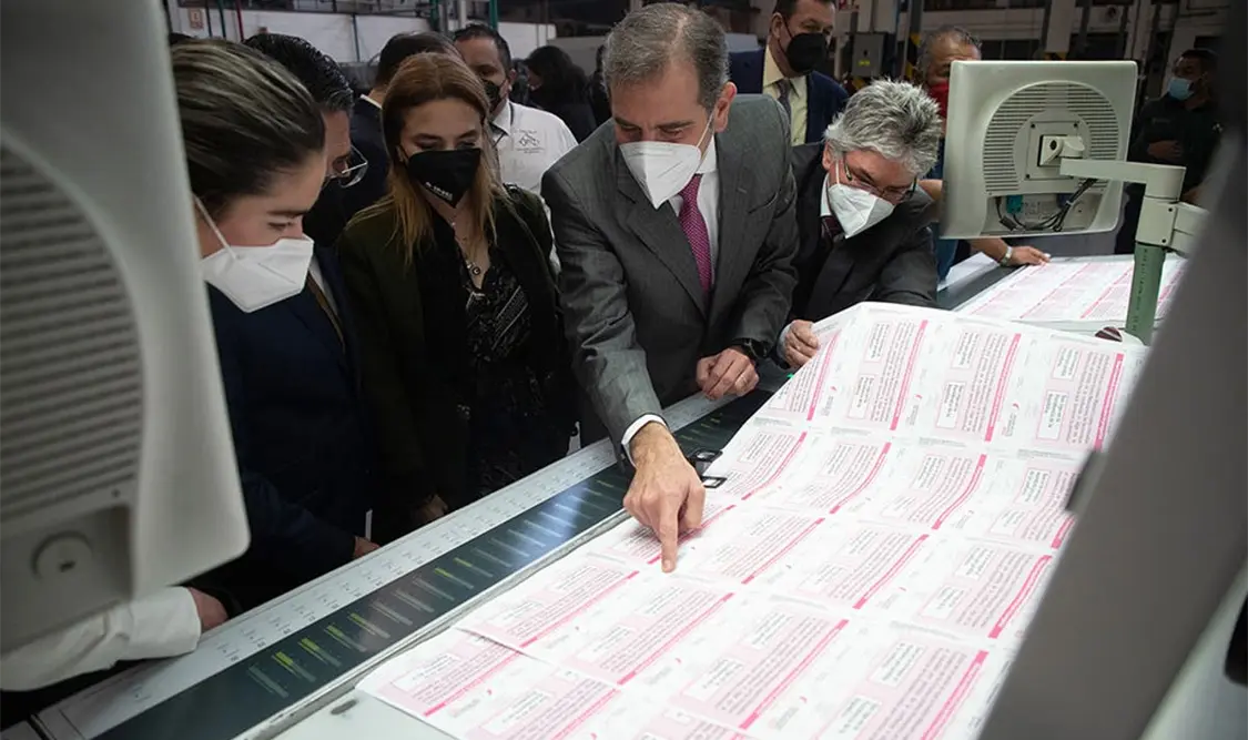 Talleres Gráficos de México arrancó la producción de 95.5 millones de papeletas. Cortesía