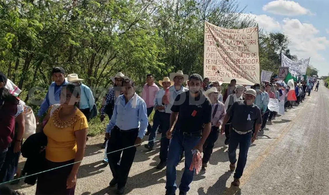 Marchan por la paz y el rechazo a megaproyectos