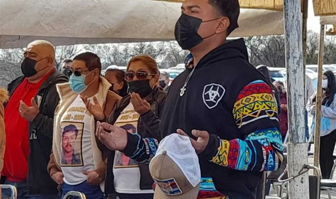 Las familias de los trabajadores muertos en la mina se reunieron para celebrar una misa por el 16 aniversario. Cortesía